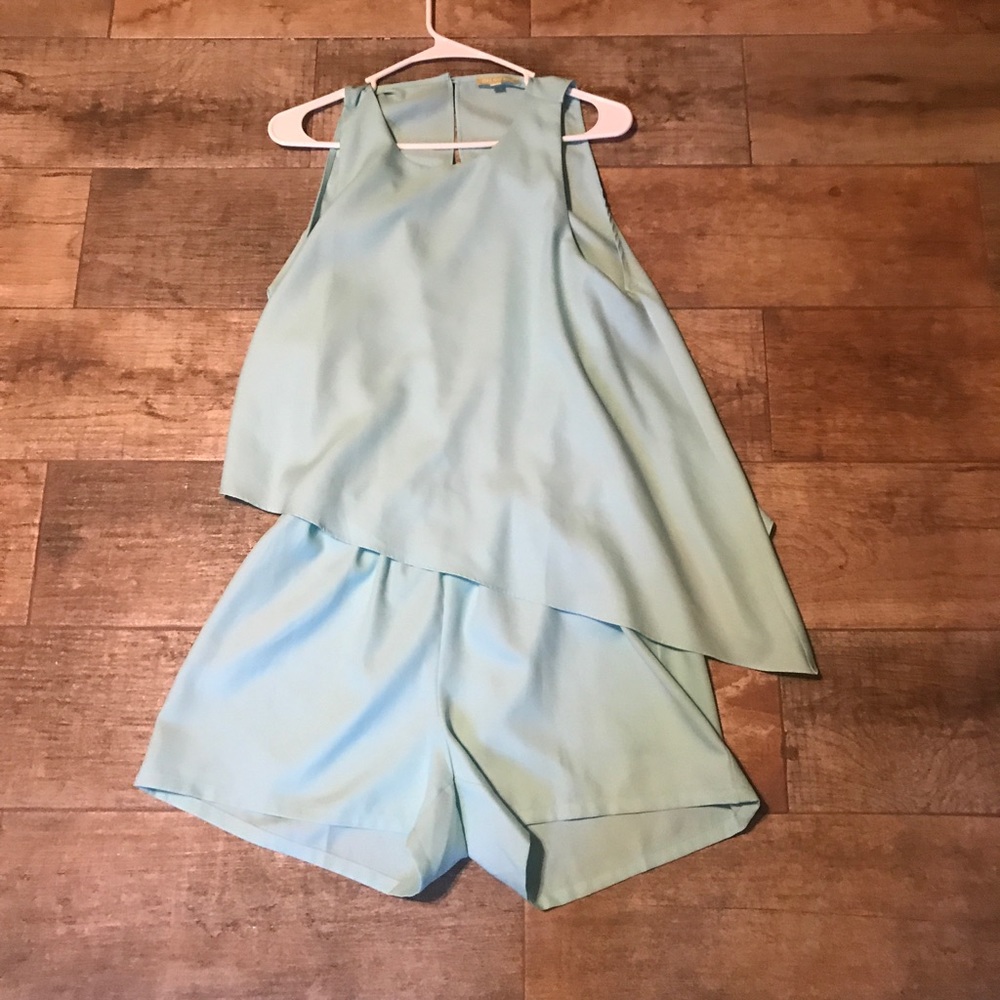 Gianna Bini Blue Romper Size Large